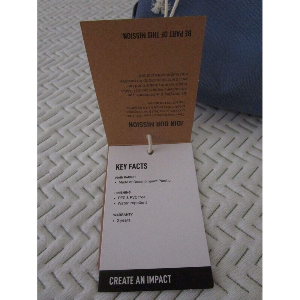 GOT BAG Hip Bag sport bag belt bag fanny pack Recycled Plastic Bay Blue NWT - Picture 6 of 11